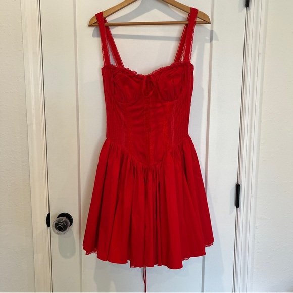 House of CB Pietra Cherry Corset Mini Dress - Picture 1 of 10